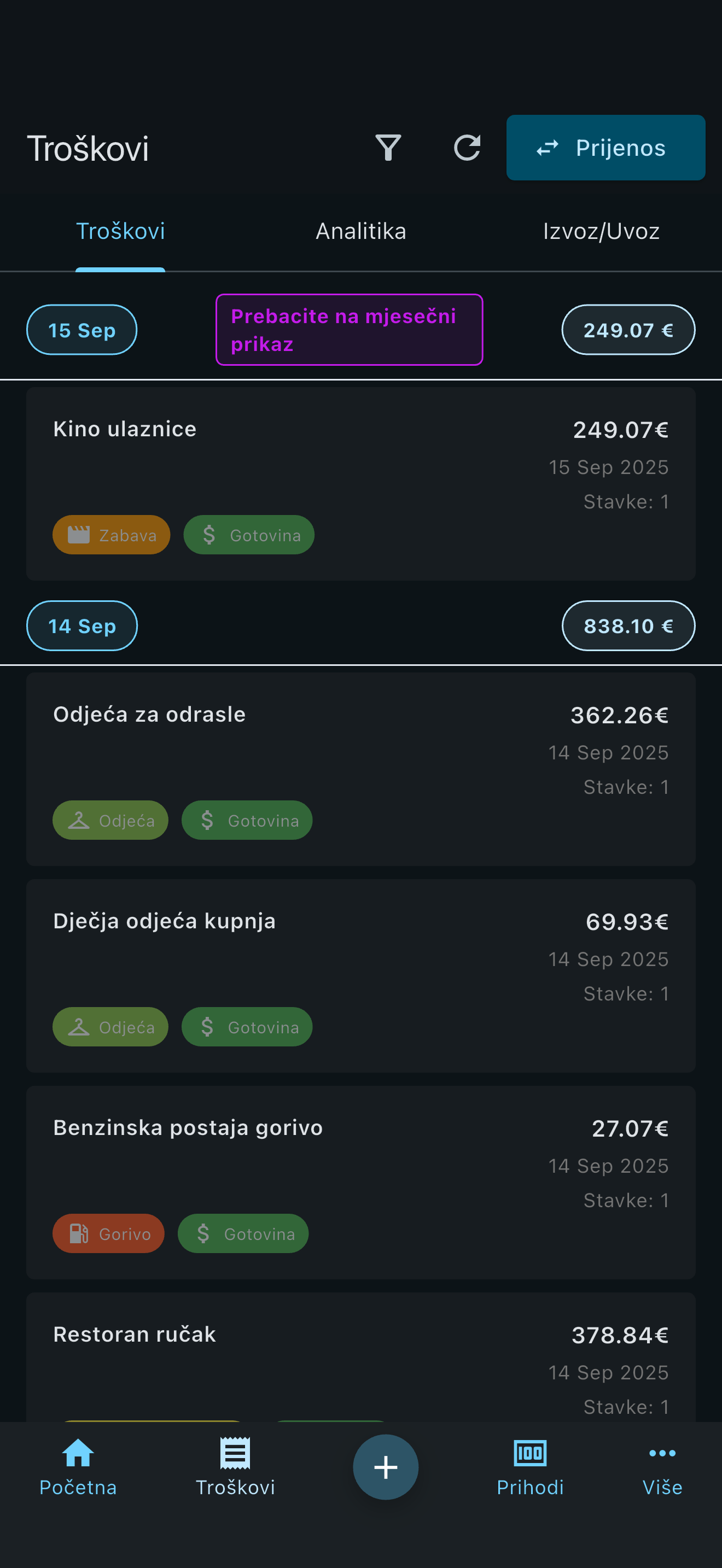 Pregled aplikacije slika 3